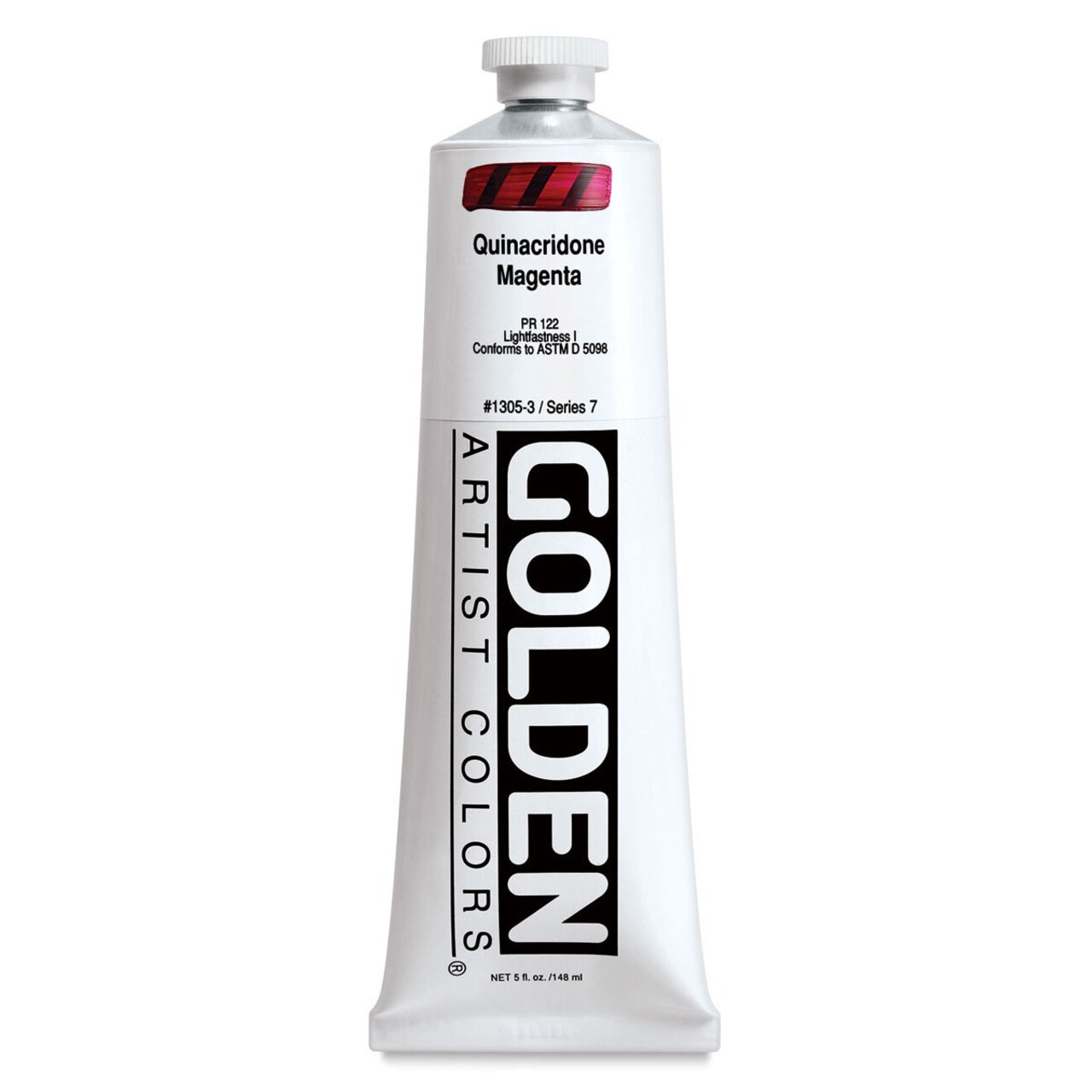 Golden Heavy Body Artist Acrylics - Quinacridone Magenta, 5 oz Tube